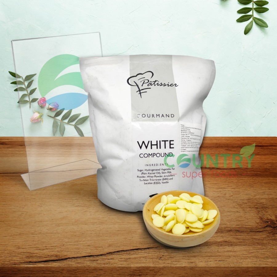 

[ 2,5 Kg ] Patissier Gourmand White Compound | Cokelat putih manis