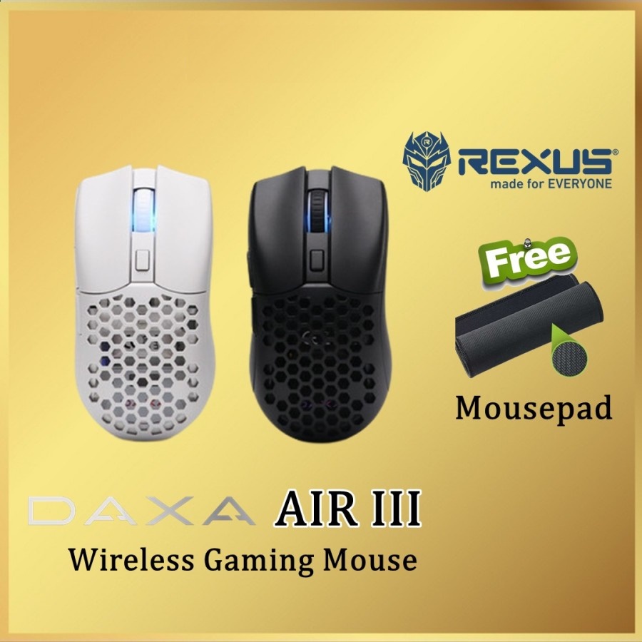 Rexus Daxa Air III Pro Wireless Gaming Mouse Air 3 Ultra Lightweight