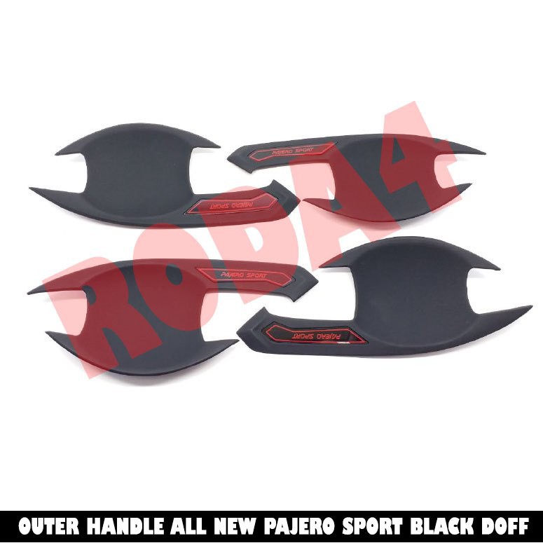 Outer Handle Mangkok Gagang Pintu All New Pajero Sport Hitam Doff