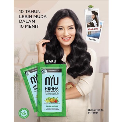 ❤ jselectiv ❤ NYU HENNA Shampoo Hair Color | Shampoo Pewarna Rambut NYU