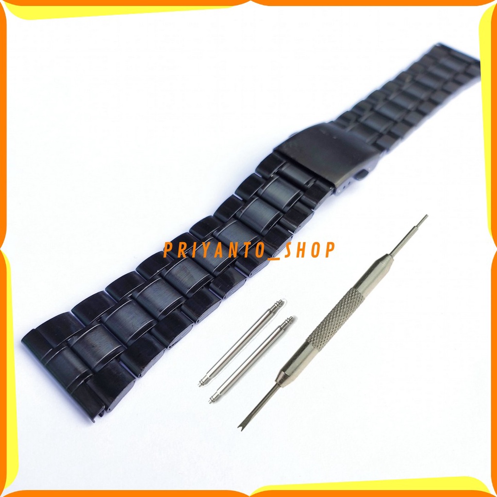 STRAP WATCH BEND TALI JAM TANGAN RANTAI EXPEDITION 20MM 22MM 24MM 26MM BONUS PEN DAN REMOVER