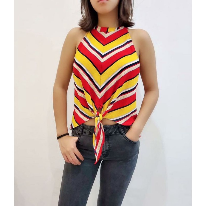 Sleeveless Blouse Casual Branded Sisa Export Termurah