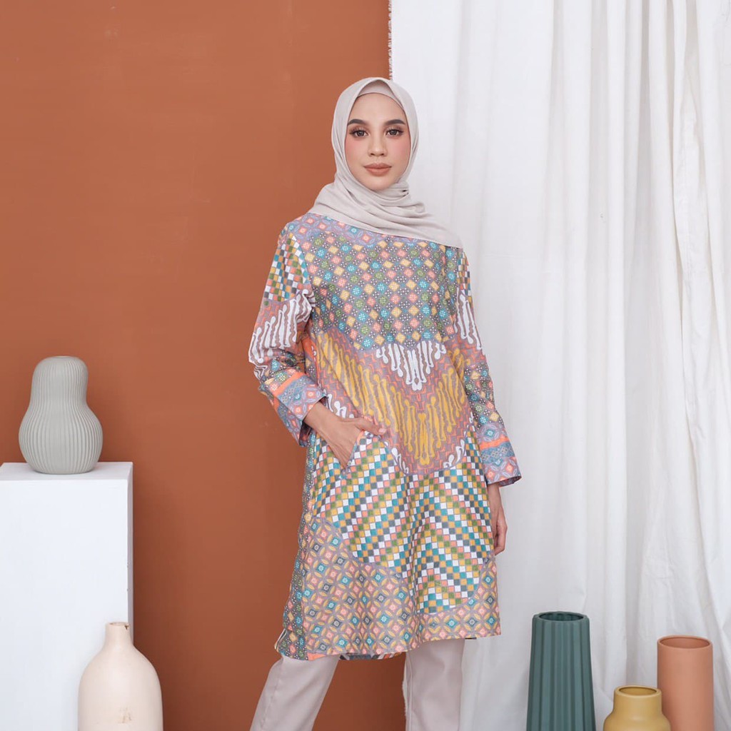 Tunik Model Cantik Batik Print Pekalongan