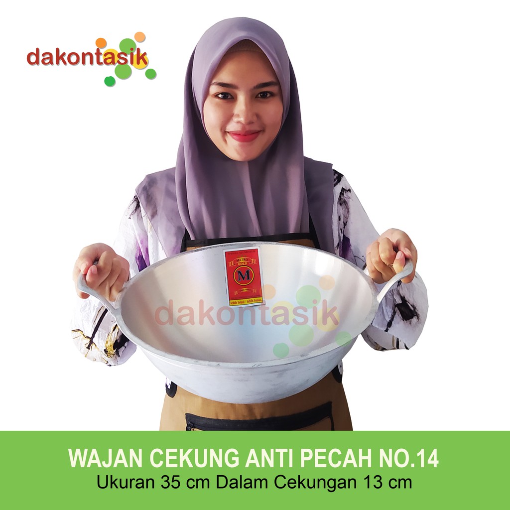 DAKONTASIK - WAJAN KUALI KATEL CEKUNG 1 SET ISI 5