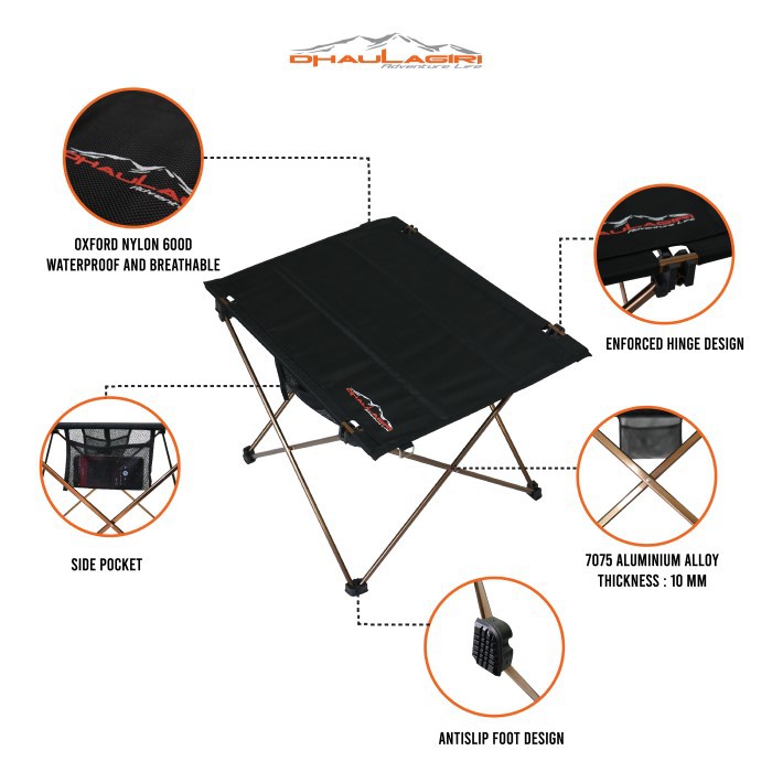 Dhaulagiri Meja  Lipat Outdoor  Camping  Folding Table 501 