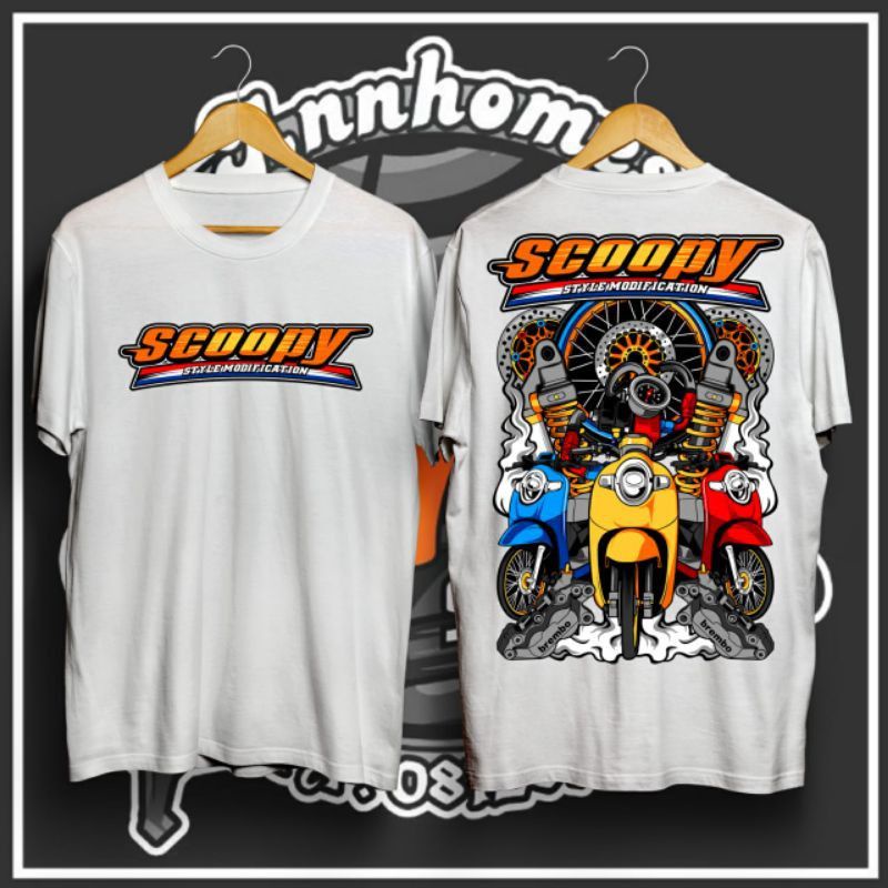 KAOS HONDA SCOOPY MODIFIKASI / KAOS MOTOR SCOOPY (COD)