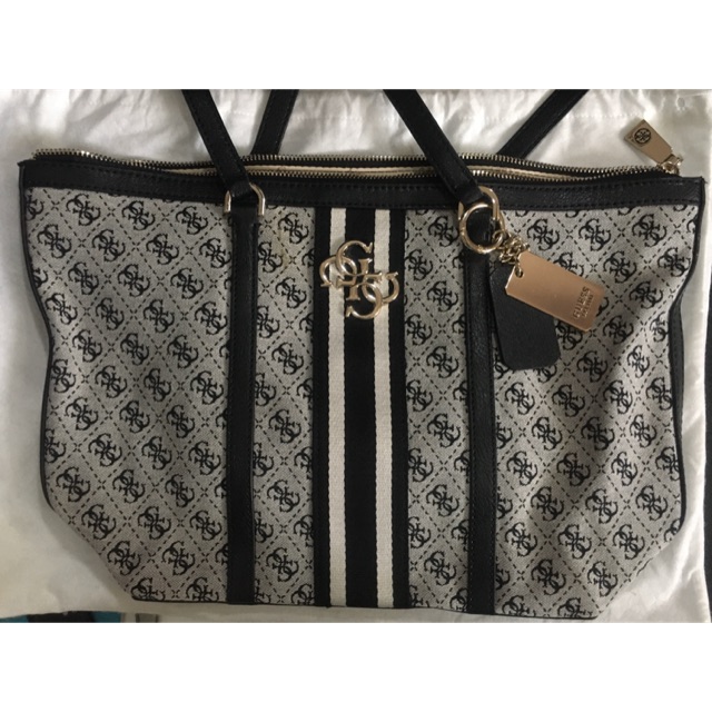 Tas Guess Tote vintage black ori preloved