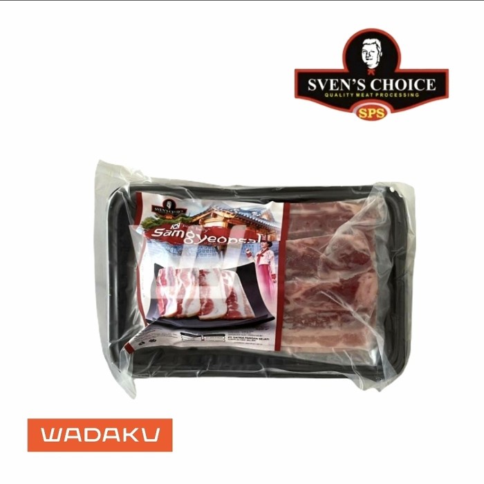 

Samgyeopsal Sven's choice pork belly sliced bbq korea 200g
