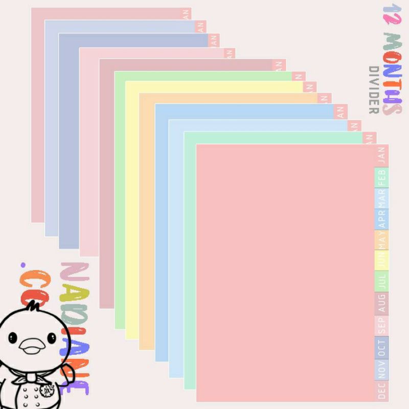 

PEMBATAS BINDER PASTEL 12 BULAN