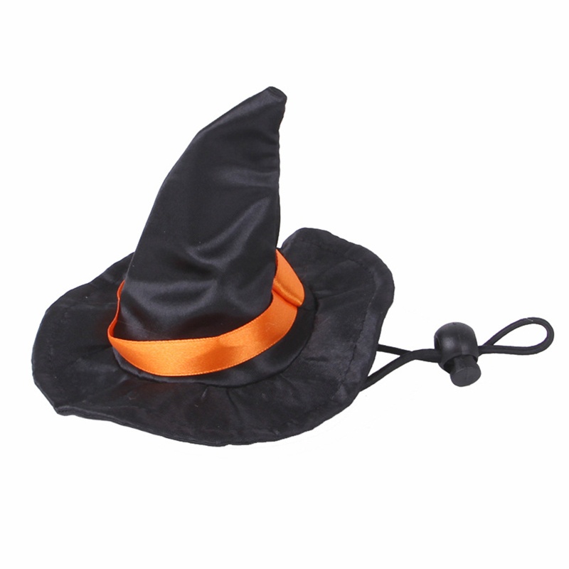 Kostum Halloween Jubah Penyihir Adjustable Untuk Kucing