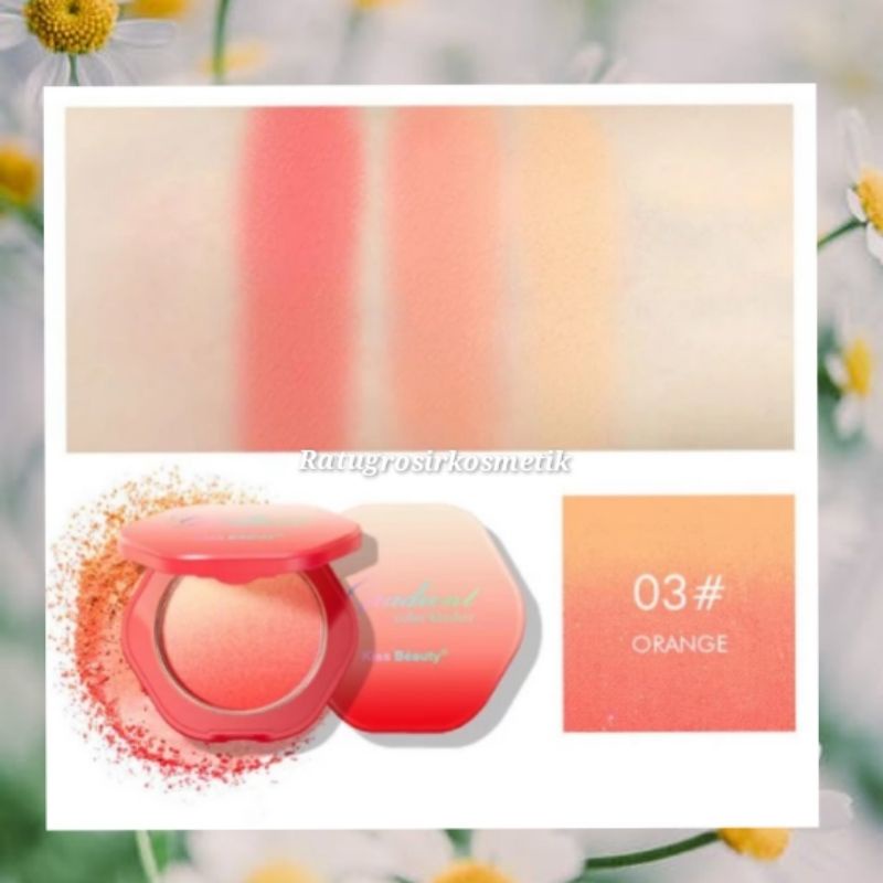 PROMO ECER!!BLUSHER KISS BEAUTY BLUSH ON BENTUK JAM NO.83362A