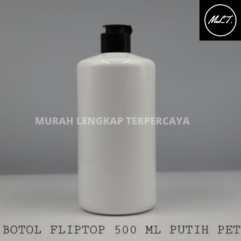 BOTOL FLIPTOP 500ML PUTIH GLOSSY PET FLIP TOP JAMUR 500 ML PUTIH PET PUTIH PUTIH FLIPTOP HITAM JAMUR