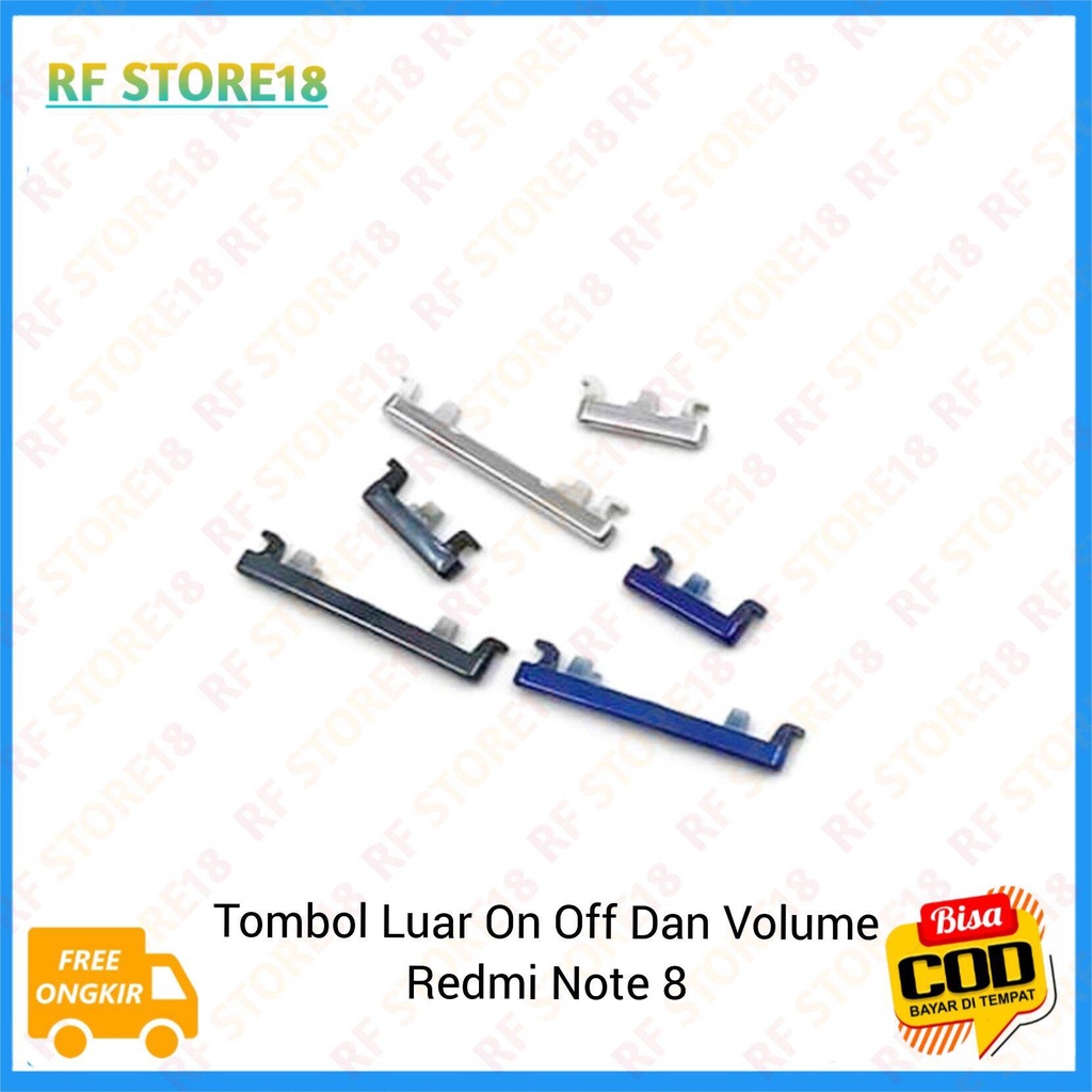 Tombol Power On Off Dan Volume Xiaomi Redmi Note 8 Note8 / Tombol Pernik Luar Redmi Note 8