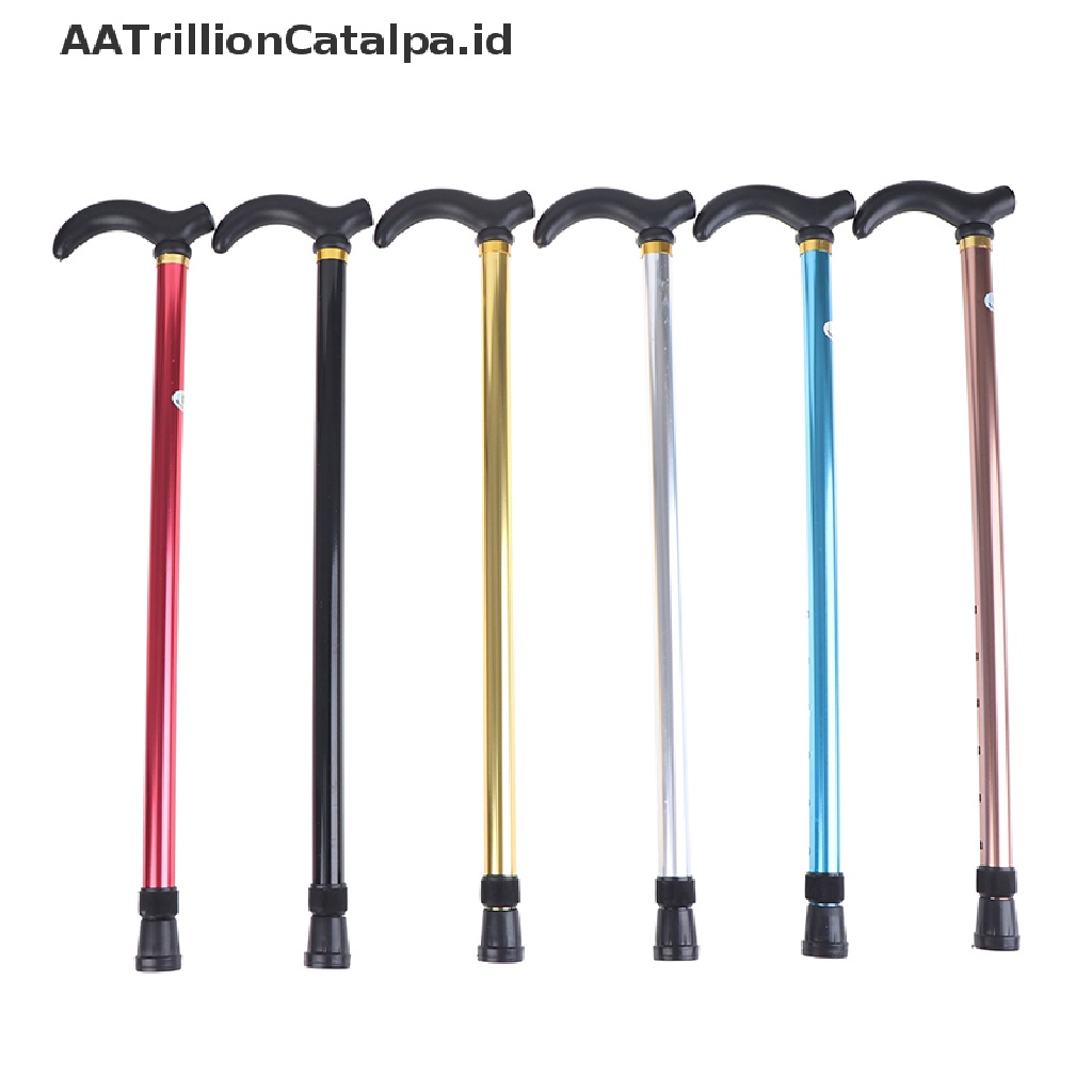 Aatrillioncatalpa Tongkat Jalan 2 Ruas Stabil Anti Slip Adjustable Untuk Orang Tua