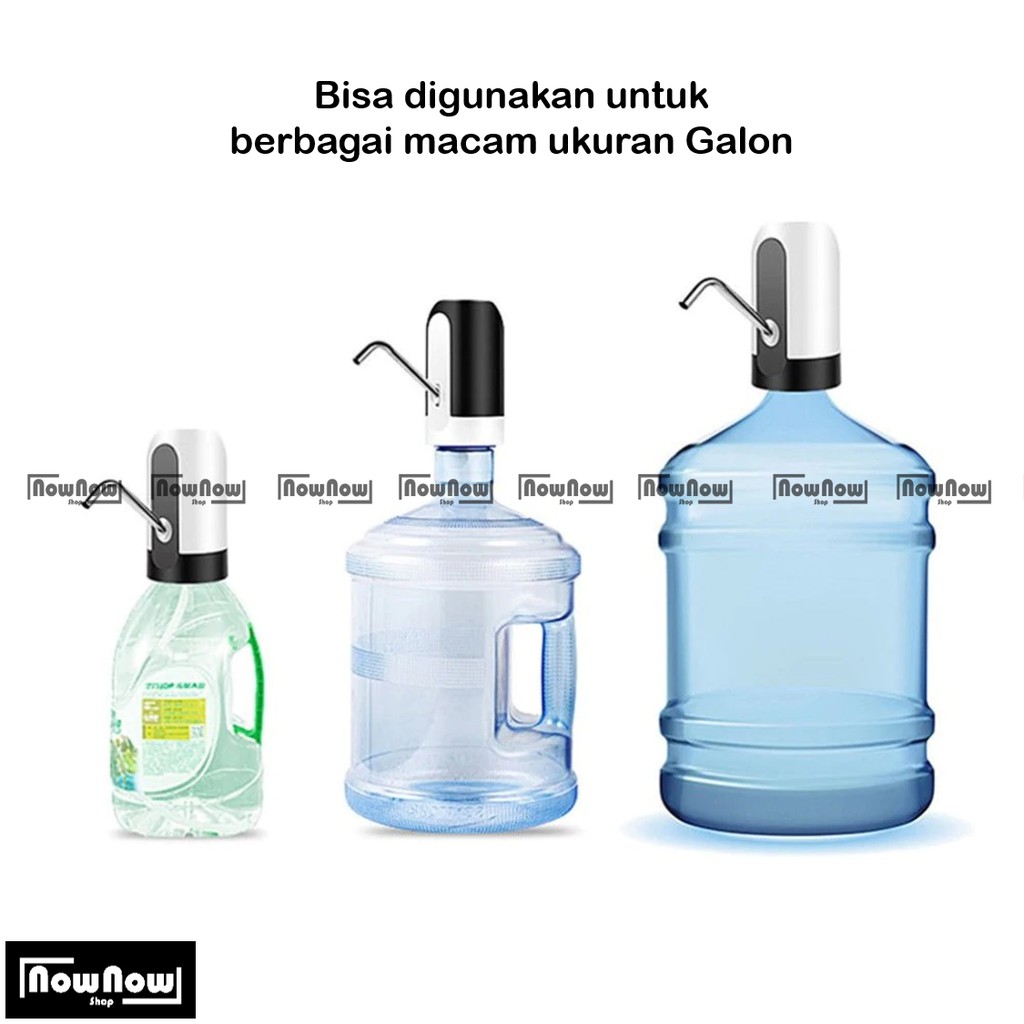 Pompa Air Galon Elektrik Portabel Recharge Able Dispenser Mini USB Charge Smart Button