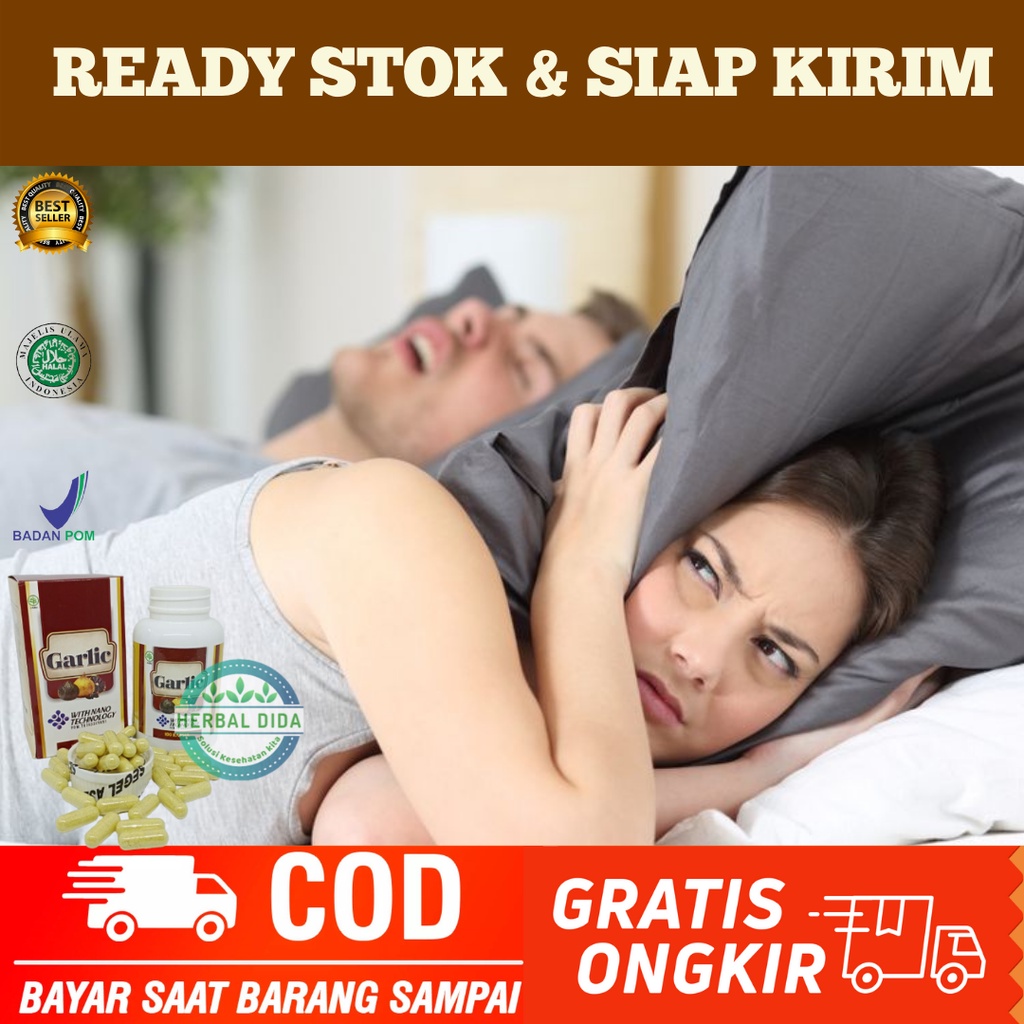 GARLIC SM 100% ORIGINAL BPOM, Obat Anti Ngorok, Obat Ngorok, Obat Mendengkur Ngorok, Obat Anti Mende