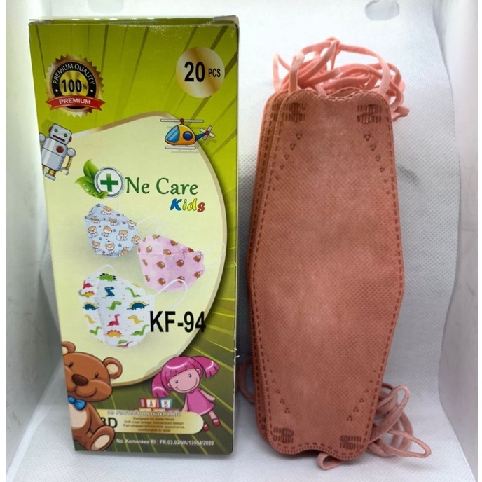Masker Anak KF94 OneCare 4D Evo Stereoscopic Fish Premium Quality