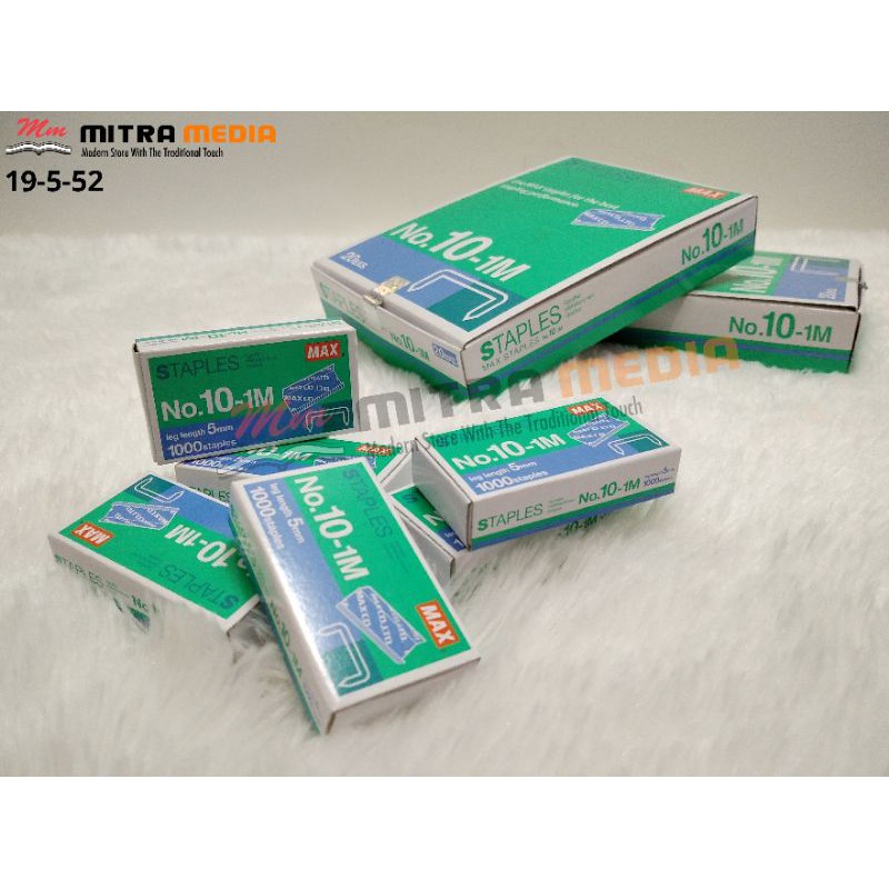 

ISI STAPLES NO 10 PERKOTAK ISI 20 BOX