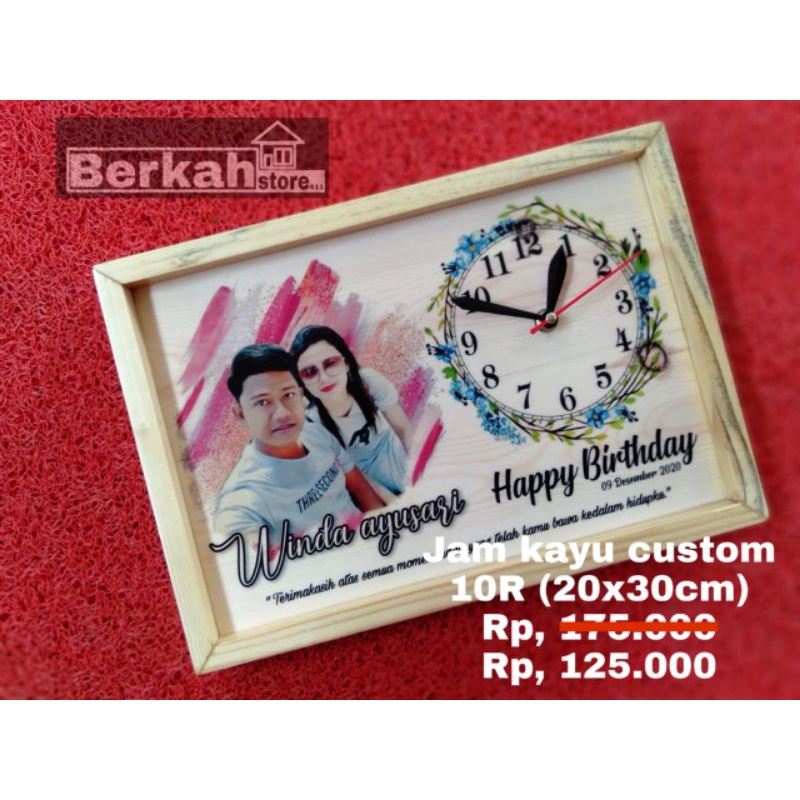 KADO UNIK, HIASAN DINDING, JAM FOTO , HIASANEJA, SUPENIR PERNIKAHAN, JAM FOTO KAYU JATI BELANDA.