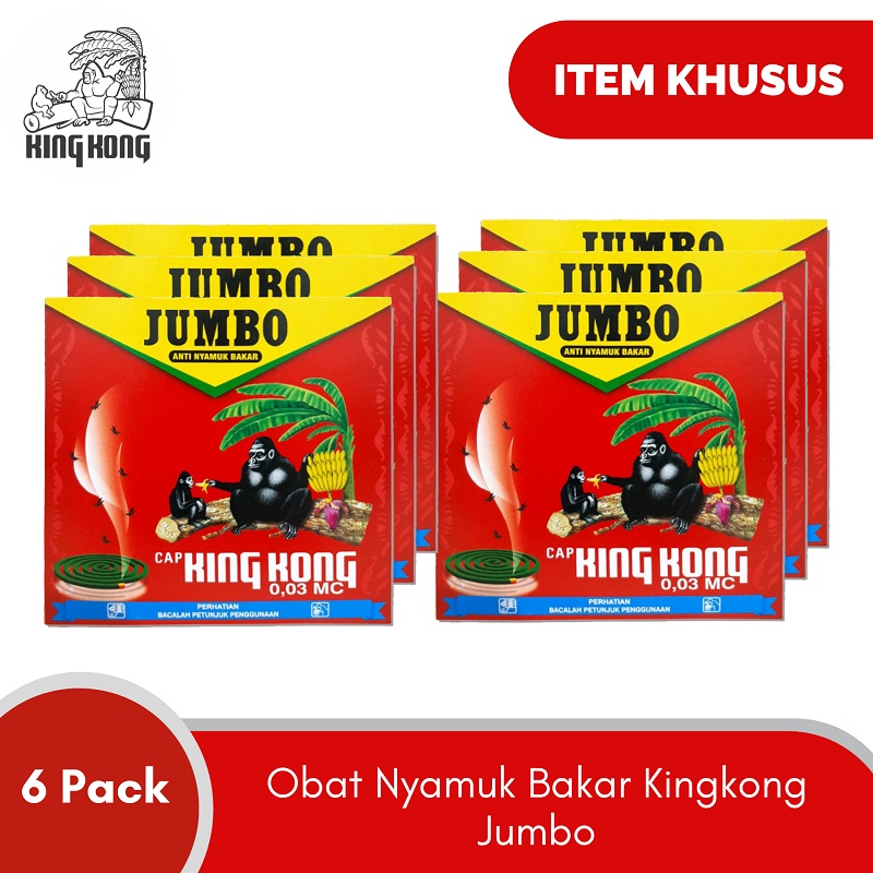 Paket Item Khusus - Obat Nyamuk Bakar Kingkong Jumbo 6 Pack