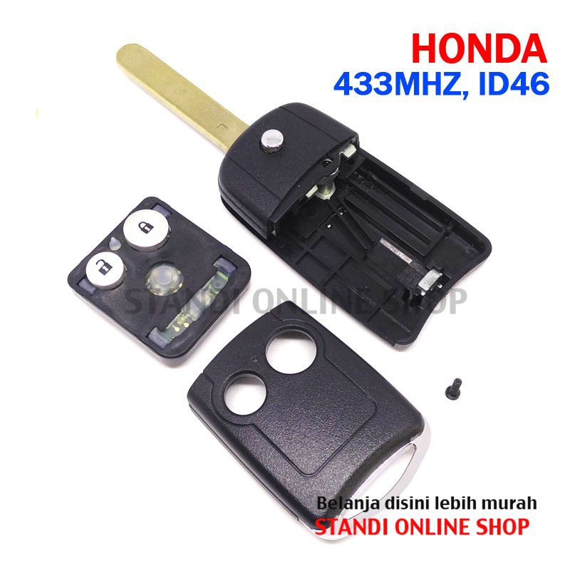 Remote Kunci Chip Transponder Remote PCB Honda 2T CR-V 2.0