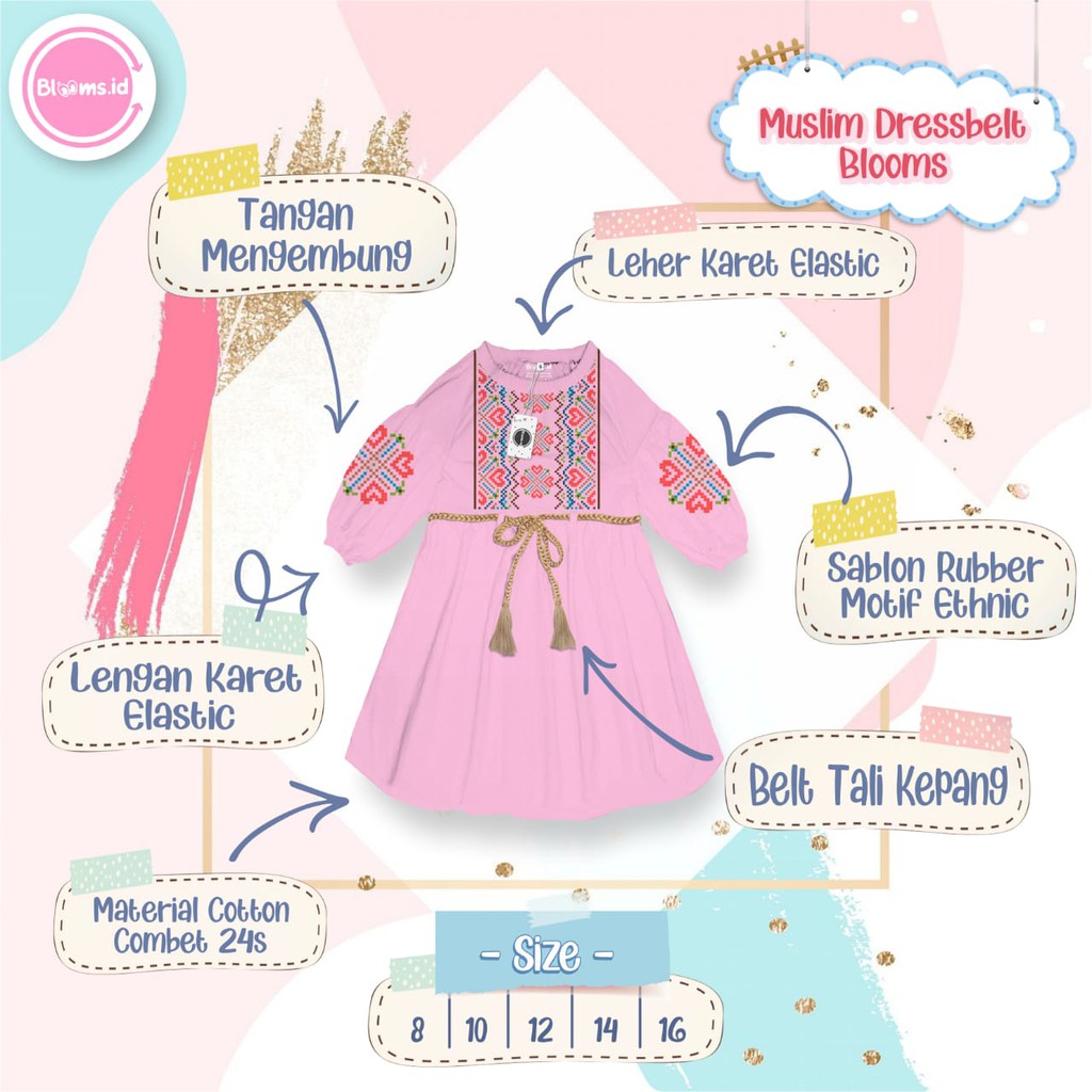 Muslim Dresbelt Blooms by Blooms