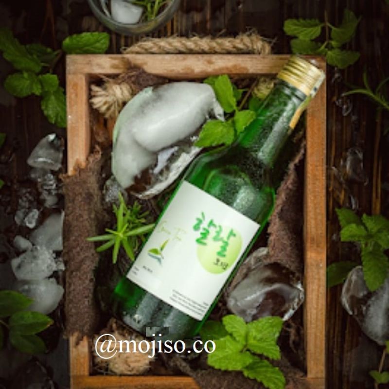 SOJU HALAL 100% NON ALKOHOL (MOJISO) RASA GREENTEA, BUY 1 FREE GELAS SLOKI