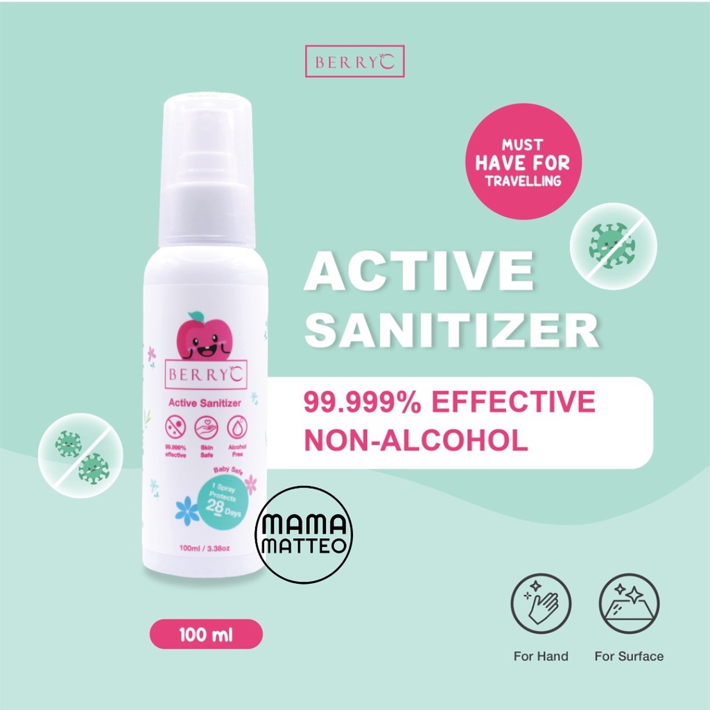 BerryC / Berry C Active Sanitizer Spray 60ml dan 100ml (travel size)