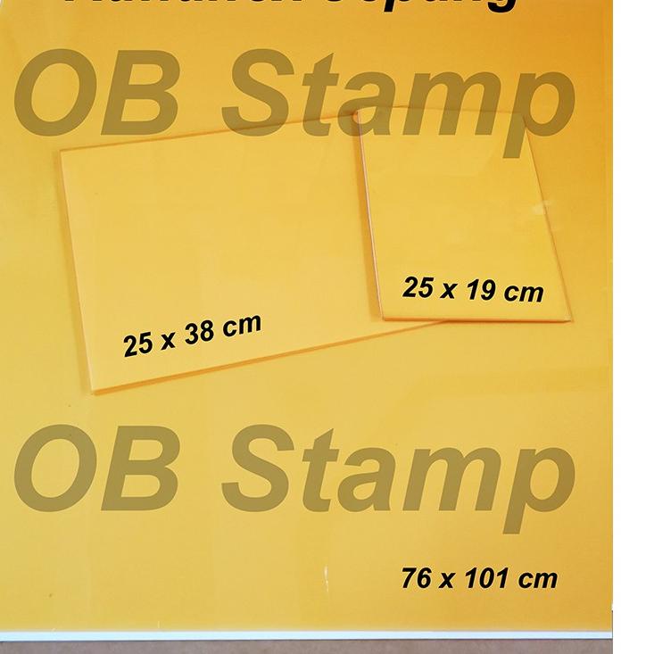 

For Sale - Karet Runaflex Runaflek Ukuran Besar - Photopolymer Printing Plate ,,