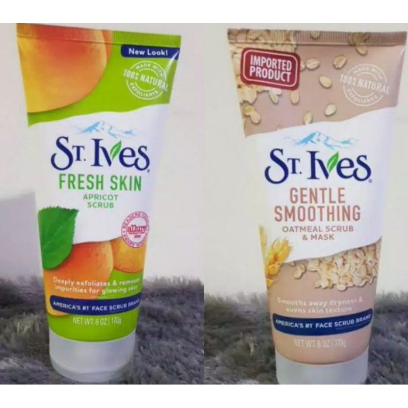 St Ives Oatmeal scrub dan St Ives Apricot Scrub