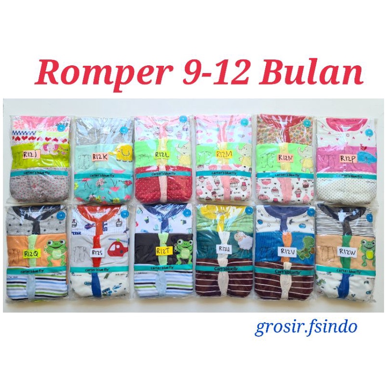 Romper Bayi 3 in 1/ baju bayi KODE R/ jumper bayi/ Sleepsuit bayi