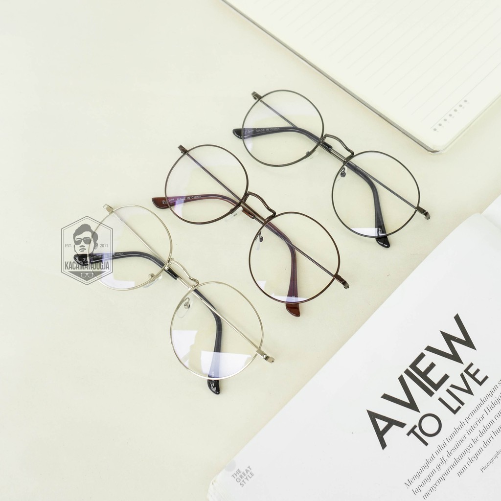 Frame Kacamata Bulat Kekinian - PARTHA 03