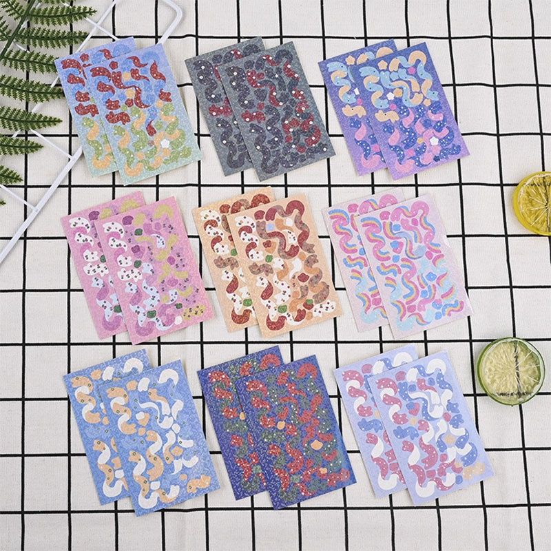 

STIKER PITA RIBBON HOLOGRAM DIY GLITTER DEKOR DIARY PHOTOCARD FRAME