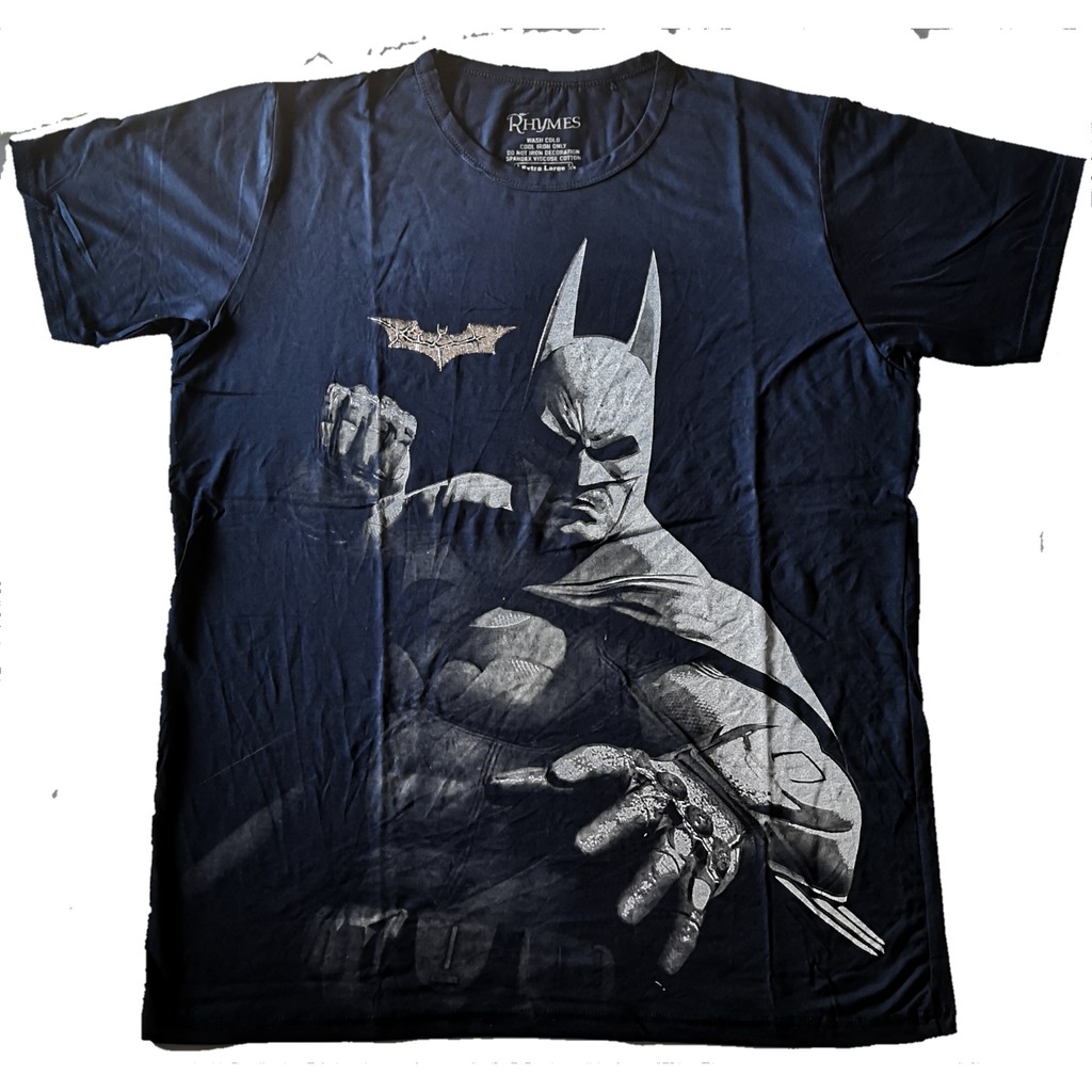 Kaos Baju Batman Tonjok Tshirt Superhero Big Size Jumbo XL-XXXL Rhymes