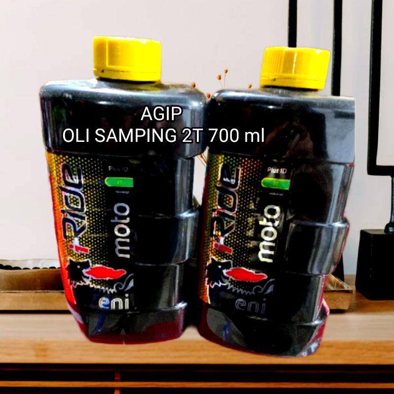 OLI AGIP 2T 700 ML,100% ORIGINAL, OLI SAMPING SEMUA MOTOR 2 TAK