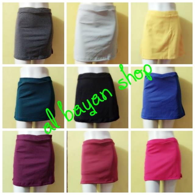 Rok senam alba/rok mini/rok pendek senam M-XXL