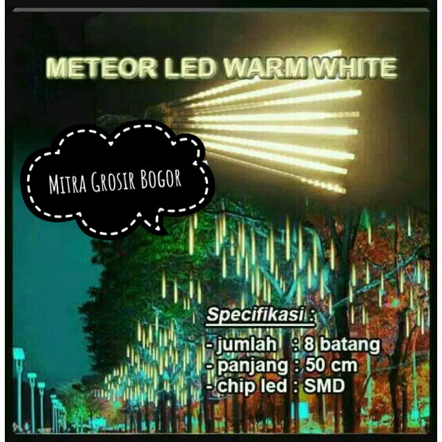 [WARMWHITE] Meteor LED Warm White LED SMD 2835 (8 Batang x 50cm)