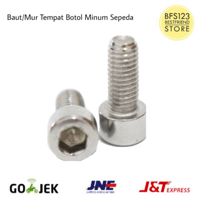 Baut/Mur Tempat Botol Minum Sepeda