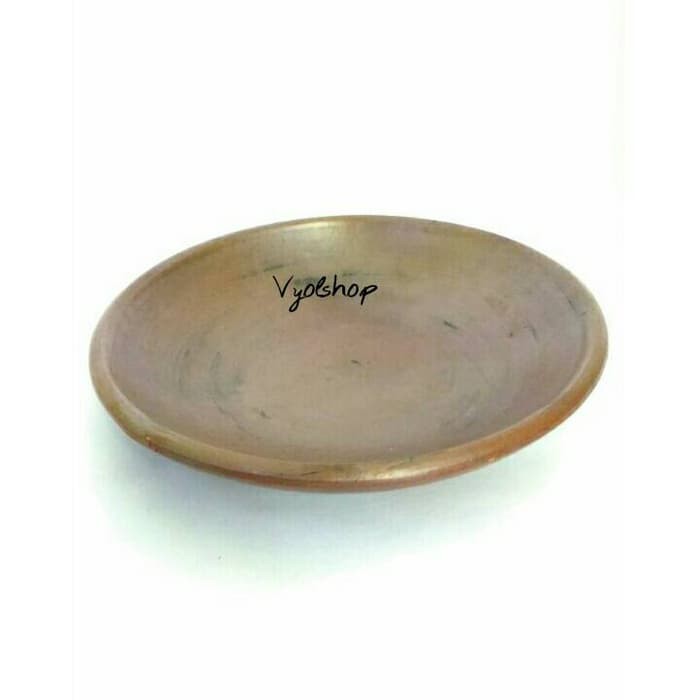 Piring tanah liat 20cm/gerabah/piring lalapan-pecel ayam/Tempe penyet