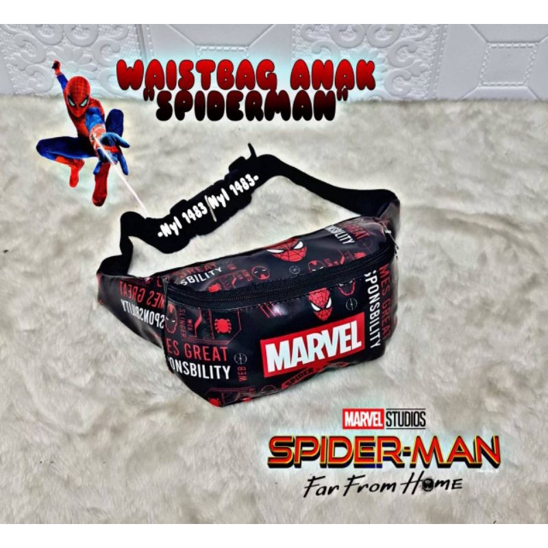 Waistbag anak laki laki tas selempang anak cowok Tas anak Marvel waistbag Anak cowo