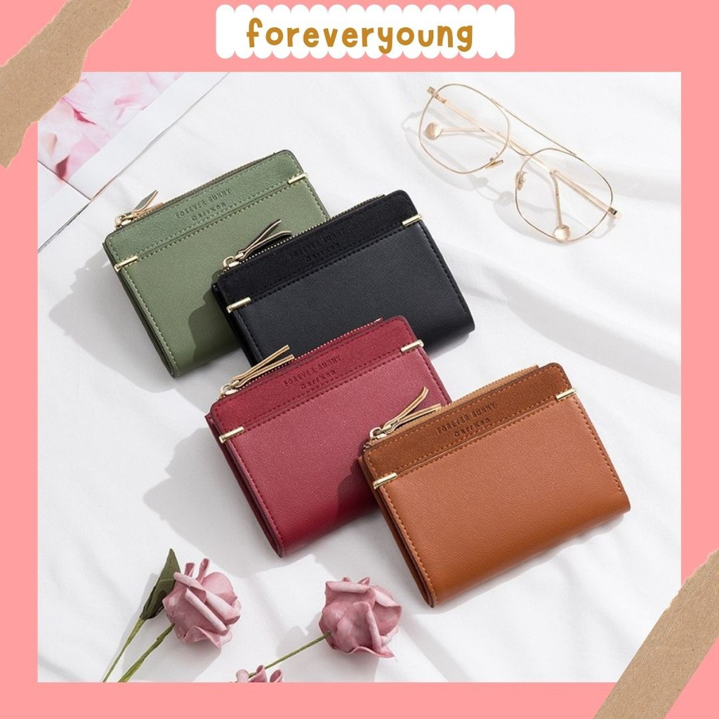 (Fy)DOMPET MINI WANITA RESTETING DOMPET WANITA LIPAT IMPORT REAL PICT