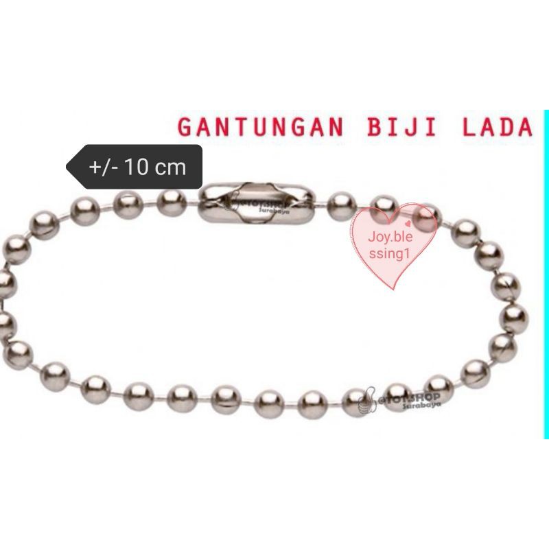

RANTAI TALI HANG TAG/TALI LABEL/RANTAI BIJI LADA