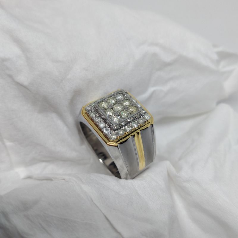 cincin berlian pria mewah + memo
