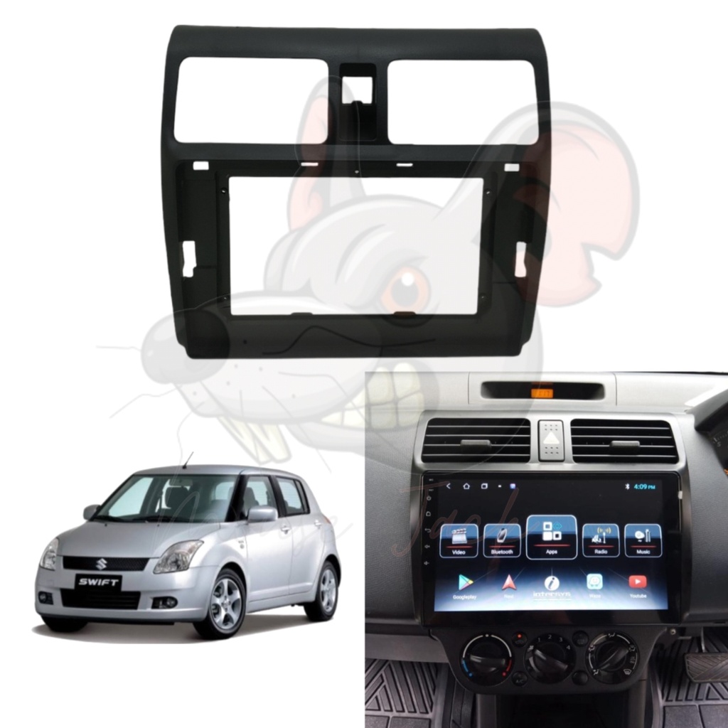 Frame Head unit Suzuki Swift Lama 2004 - 2011 10 inch