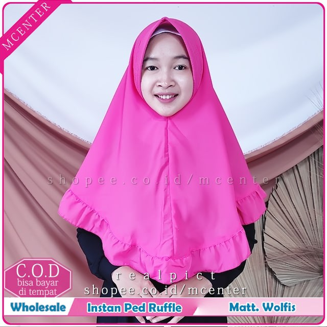 PROMO!!! Jilbab Instan Siria Series 1Slup Crepe High Quality Antem Tammia Rempel Depan Praktis Kerja