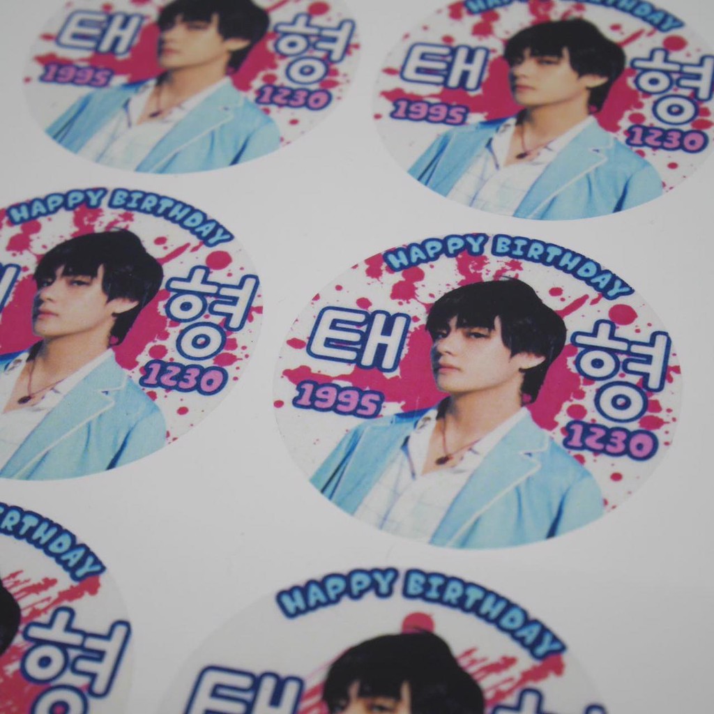 Cetak Stiker Label Kemasan Transparan Anti Air Cutting Bulat / Kotak Cocok Unt. Cup Minuman/Makanan-3