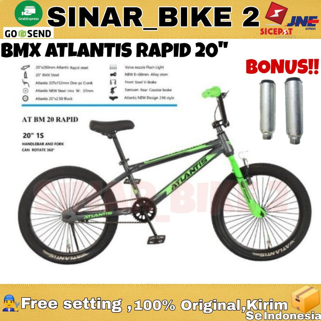 Sepeda Bmx 20Inch Atlantis Rapid Ban Jumbo (Ekspedisi)