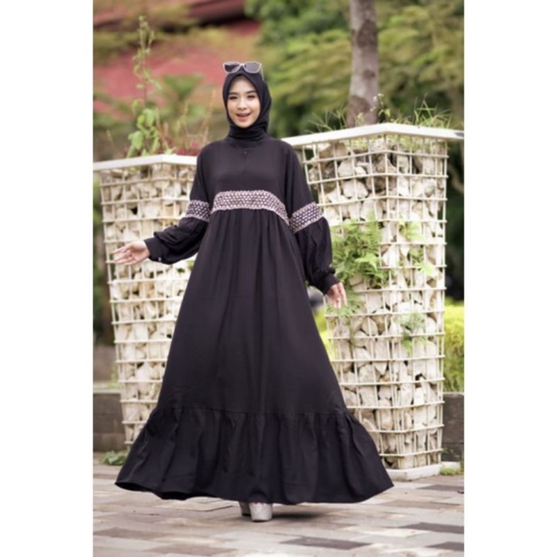 maxi gamis crinkle audi