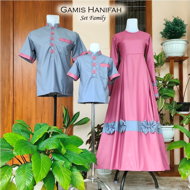 Gamis Hanifah Set Family | | Gamis Anak Perempuan | Gamis Dewasa | Baju Gamis Couple | Baju Unik | Baju Anak Unik | Gamis Terjangkau | Gamis Keluarga| couple family murah