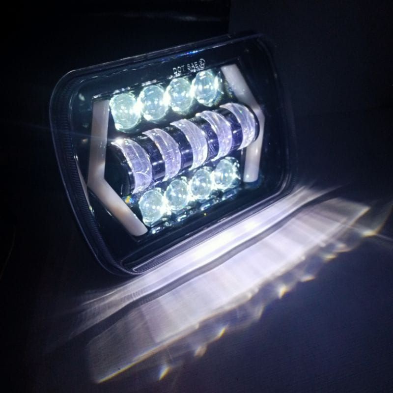 0headlamp Daymaker kotak Lampu depan RX King dan mobil daymaker kotak - Refector DAYMAKER LED 5 X 7 